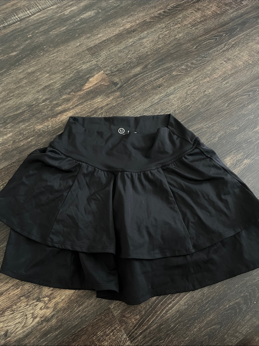 Gilly Hicks Black Layered Skater Skirt